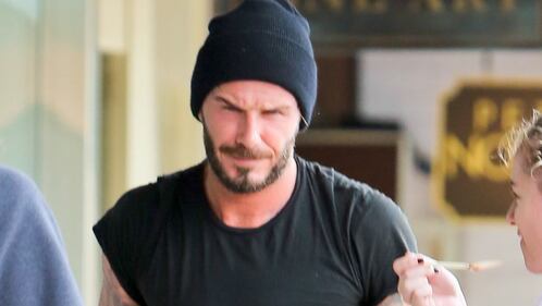 David Beckham fa shopping a Brentwood 4
