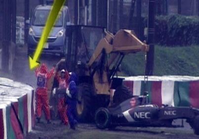 Gp di Suzuka, l'incidente di Bianchi 3