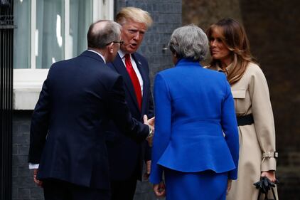 Il Presidente Trump incontra la Premier May  9