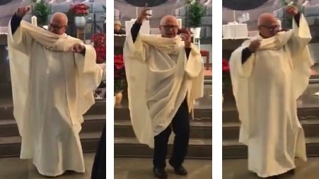 Il prete balla il flamenco durante la messa: è virale