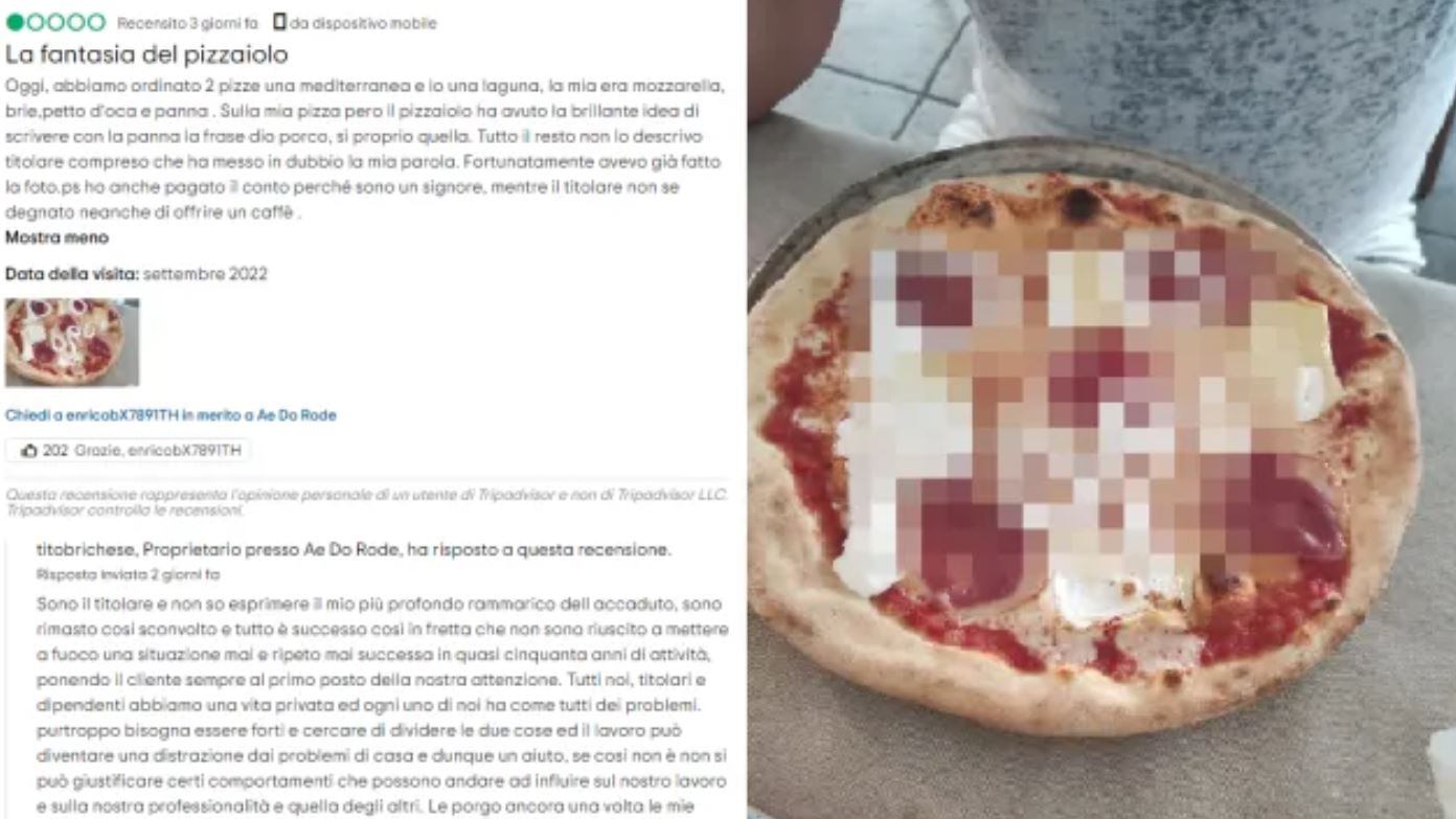 "Spunta" una bestemmia sulla pizza: il racconto choc del cliente