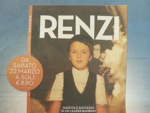Dalla comunione al governo in edicola la biografia di Renzi