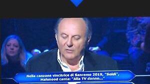 Chi vuol essere milionario?, il concorrente fa una gaffe su Mahmood: Gerry non ci sta
