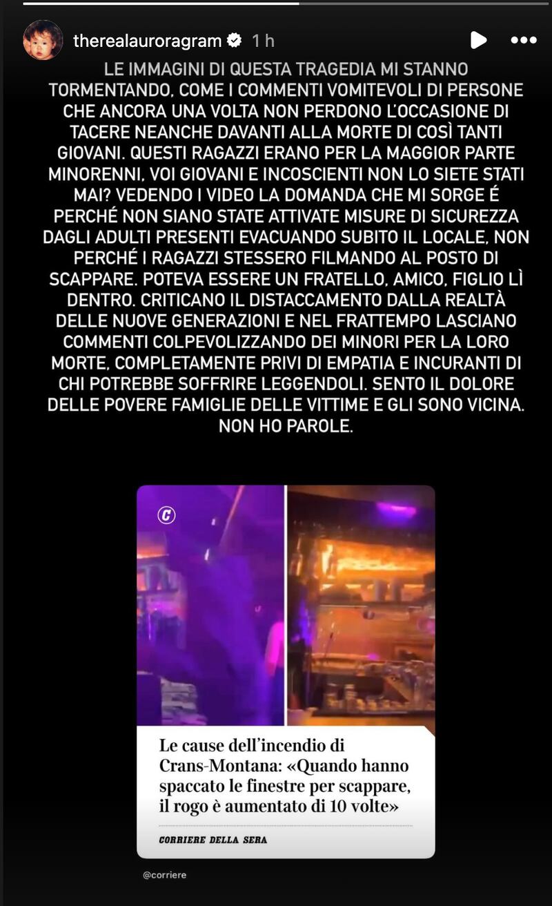 Post aurora ramazzotti