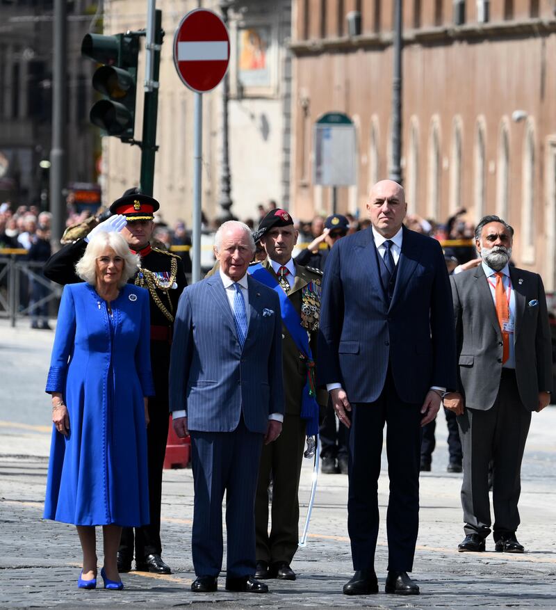 Carlo III e Camilla, primo giorno in Italia 23