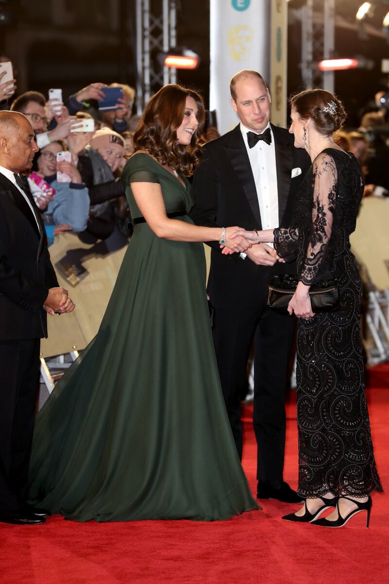 Kate Middleton incinta ai Bafta 2018 4