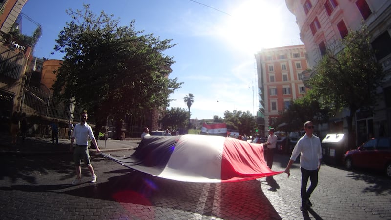 Il corteo di Forza Nuova contro l'Isis e i suoi finanziatori 1