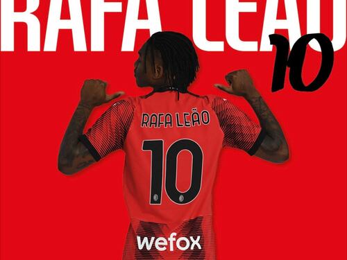 Cambio di nome e numero: la nuova maglia di Leao