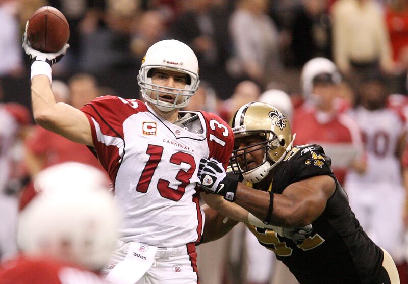 Kurt Warner Cardinals Saints 2009