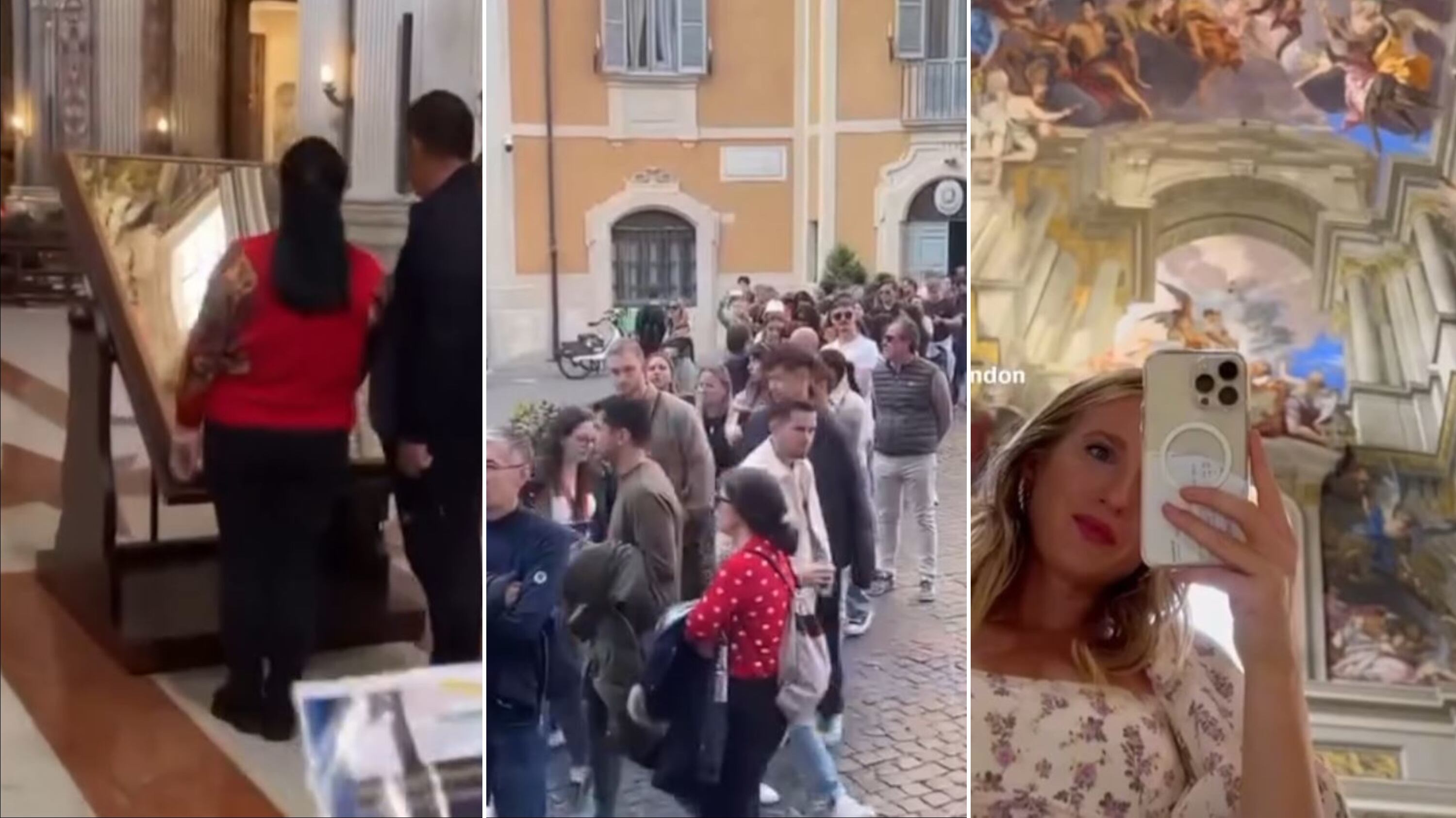 Quando le opere d'arte diventano uno sfondo per mostrare se stessi