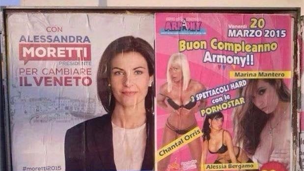 Moretti accostata alle pornostar: la foto postata su profilo leghista
