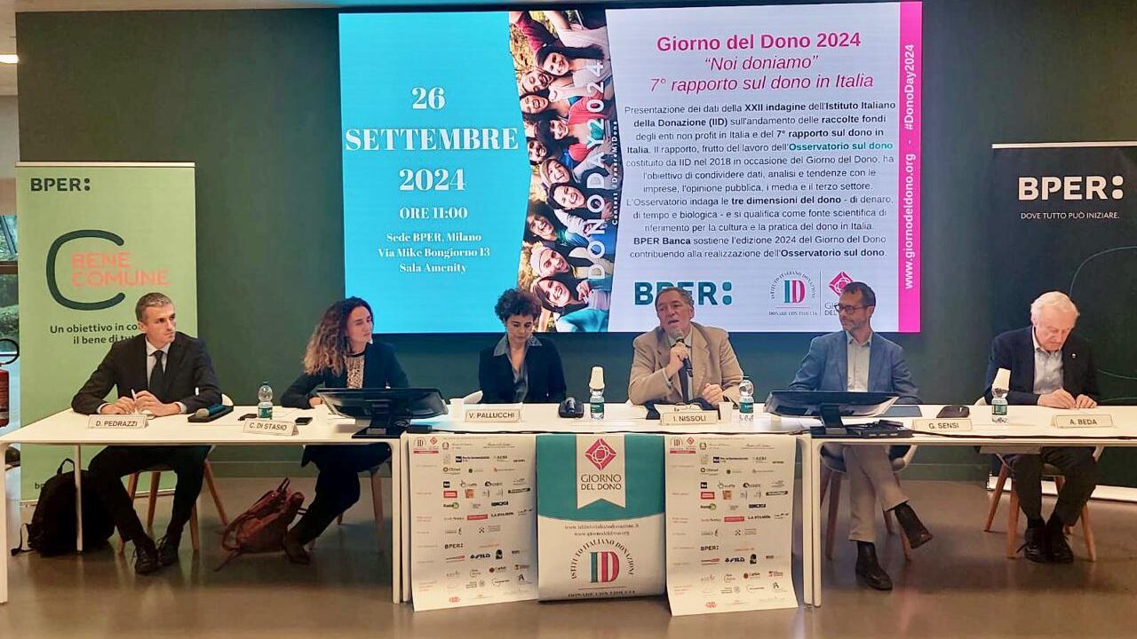 Terzo settore, Osservatorio dono: diminuiscono i donatori, meno del 5% tra giovani