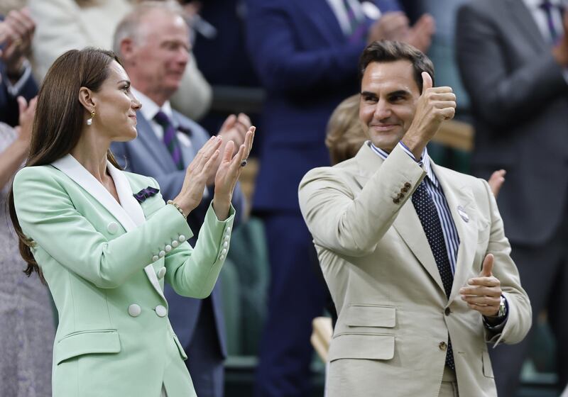 Roger Federer a sorpresa a Wimbledon 6