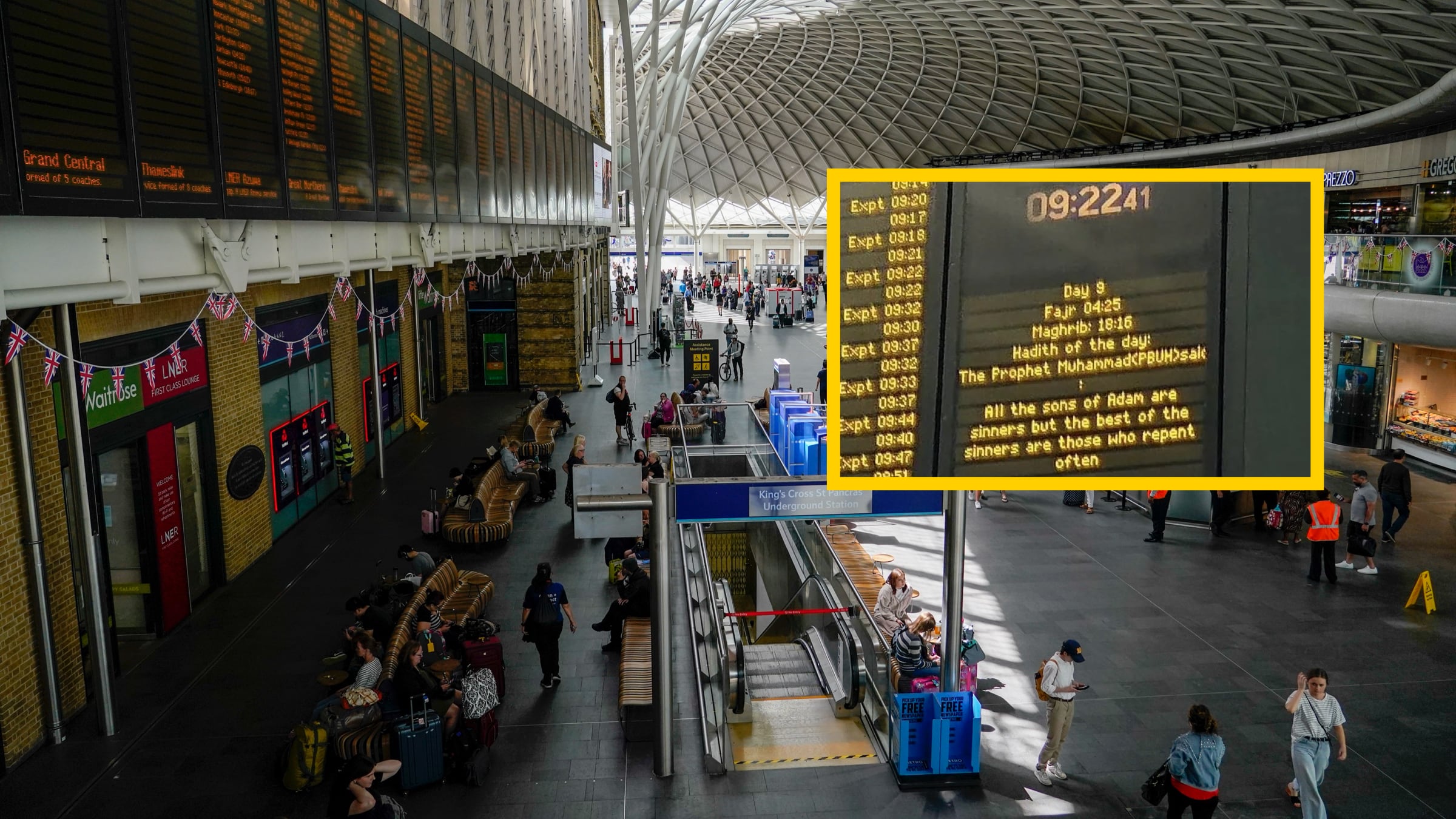"Basta sottomissione". In stazione a Londra compare il messaggio islamico