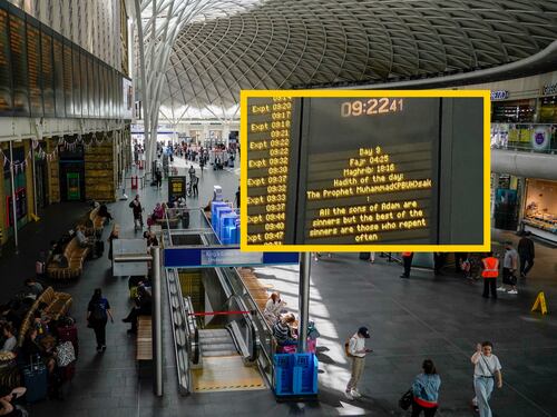 "Basta sottomissione". In stazione a Londra compare il messaggio islamico