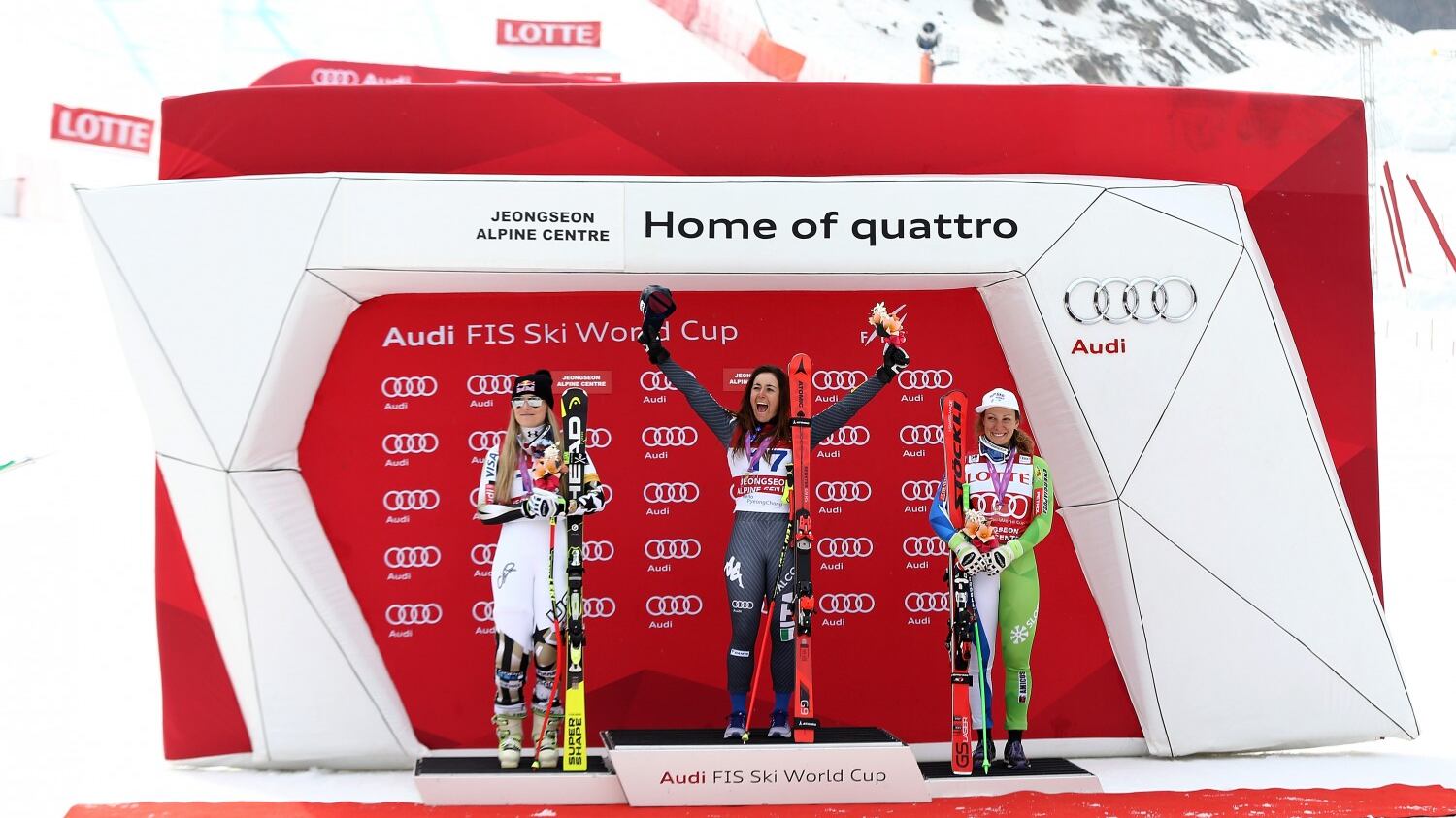 Brignone, Goggia, Bassino Una tripletta gigante 21 anni dopo Deborah