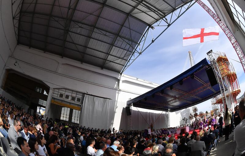 Genova, la commemorazione delle vittime del crollo ponte Morandi 5