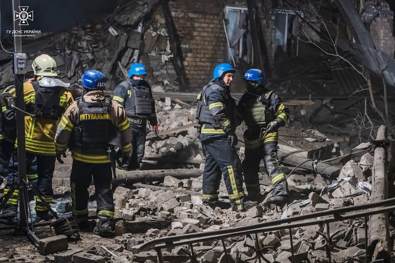Le conseguenze dell'attacco missilistico russo nel Donetsk 3