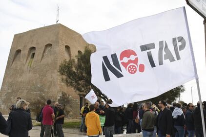 San Foca, protesta del comitato No Tap 2