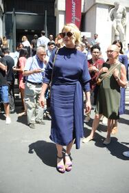 Abito sexy per Emma Marrone alla sfilata di Ferragamo 14
