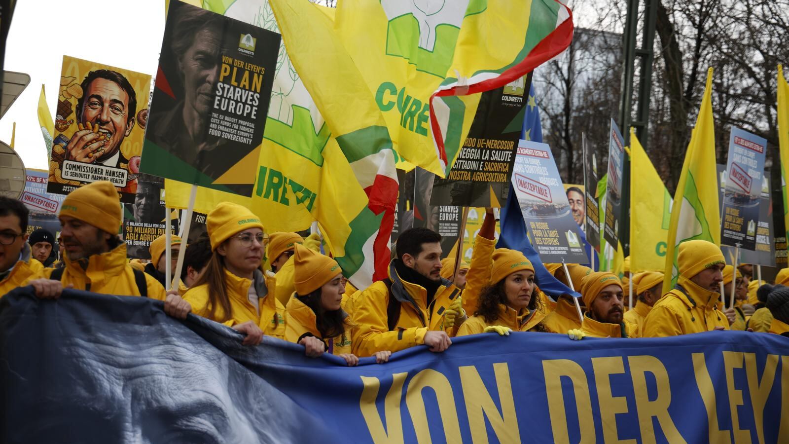 Agricoltura, la protesta di Coldiretti scuote Bruxelles