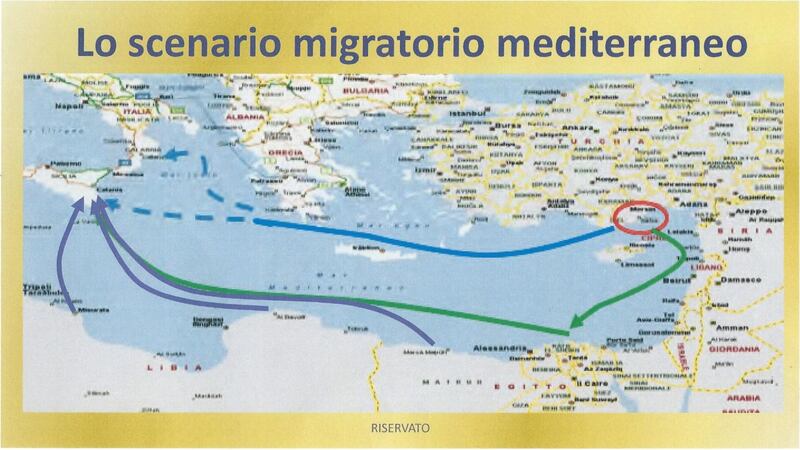 Le rotte degli immigrati