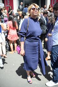 Abito sexy per Emma Marrone alla sfilata di Ferragamo 10