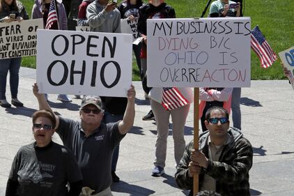 Emergenza Coronavirus in Usa, proteste anti lockdown in Ohio 1