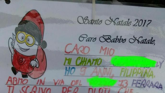 "Vorrei un lavoro per mia mamma", la lettera di Kelly a Babbo Natale
