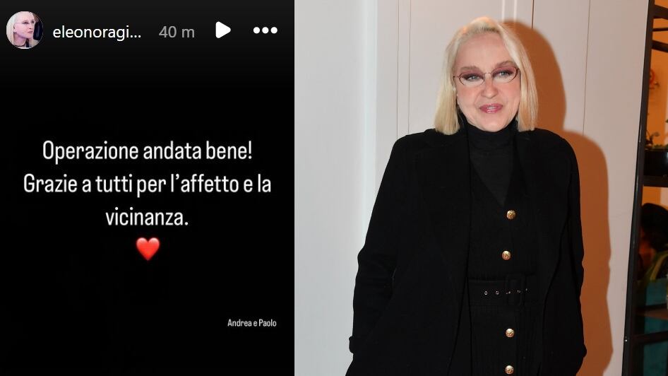 Eleonora Giorgi, asportato il tumore. Come sta l'attrice: "Primo traguardo raggiunto"