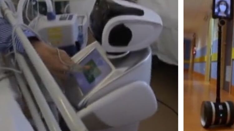 I sette robot "infermieri" che curano pazienti Covid
