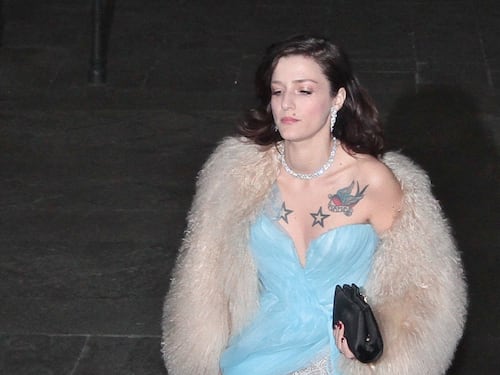 Eeonora Carisi al party milanese di Damiani