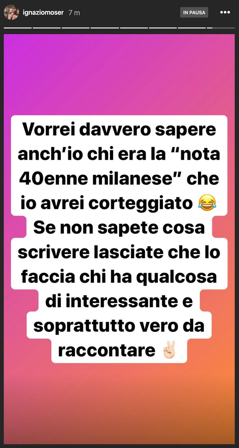 Ignazio Moser replica alle accuse di un presunto tradimento