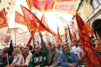 Verona, la manifestazione della Lega per i secessionisti 13