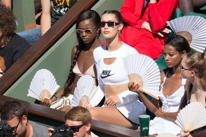 Bella Hadid al Roland Garros in versione "Basic Instinct" 13