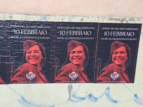 Sfregio al Giorno del Ricordo: manifesti pro partigiani titini