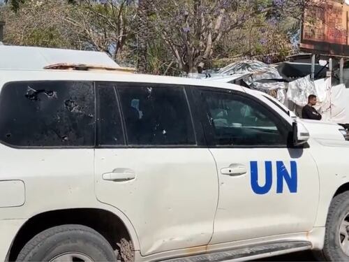 "Il veicolo Onu colpito lunedì era in un'area di battaglia"