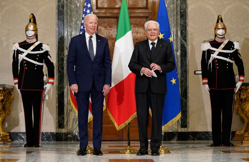 Biden e Mattarella