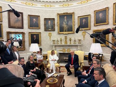 Conferenza stampa di Trump e Meloni alla Casa Bianca 3