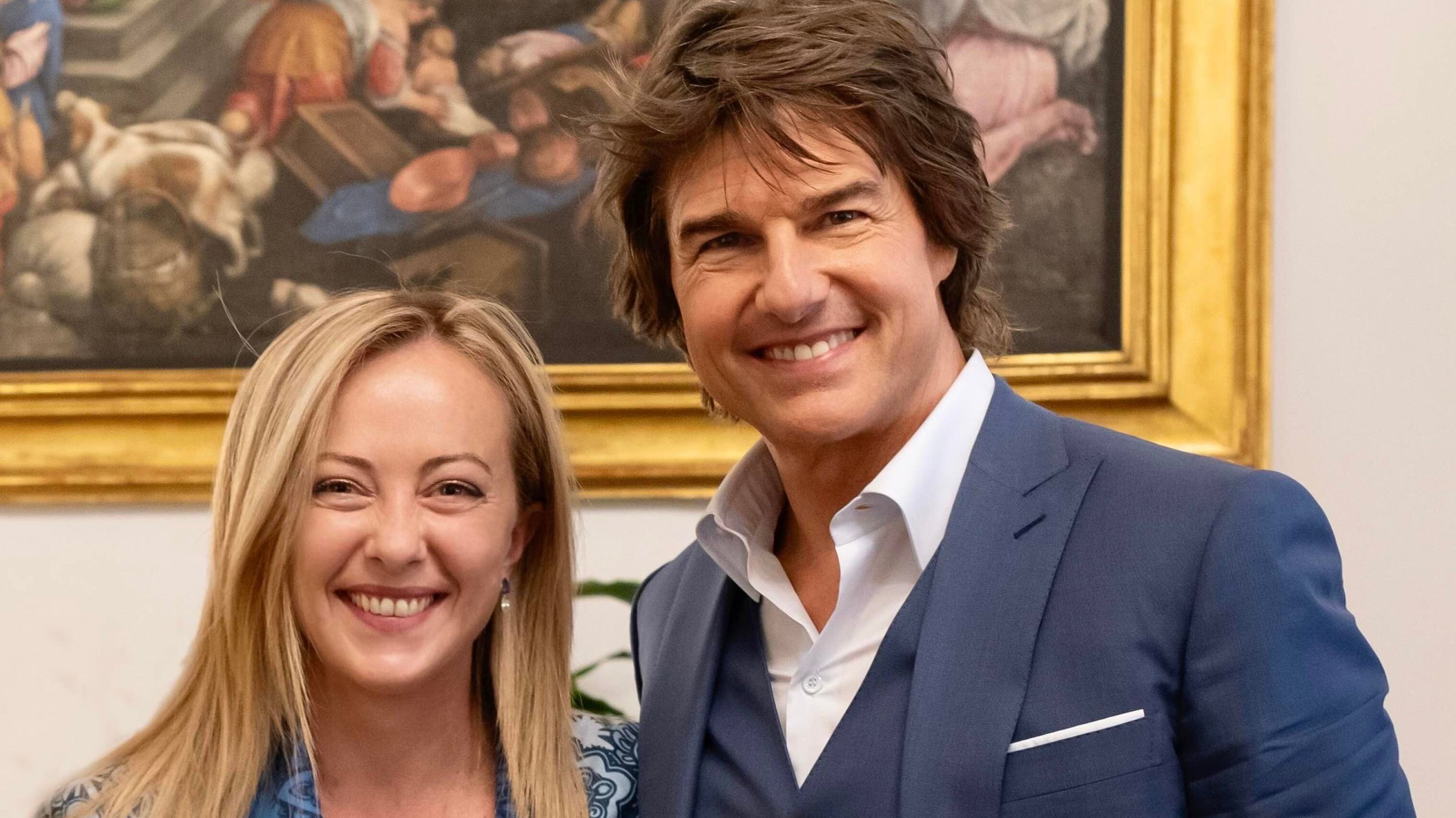 "Le 'mission impossible' sono il nostro pane": Meloni riceve Tom Cruise a Palazzo Chigi