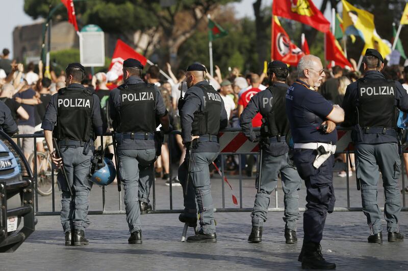 Protesta contro gli sgomberi a Roma 4