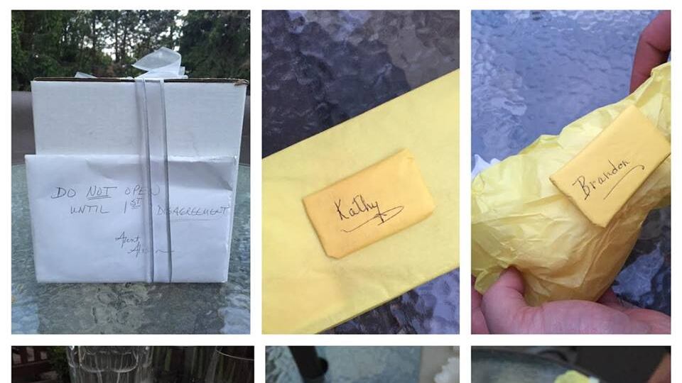 Una coppia aspetta 9 anni per aprire il regalo di nozze