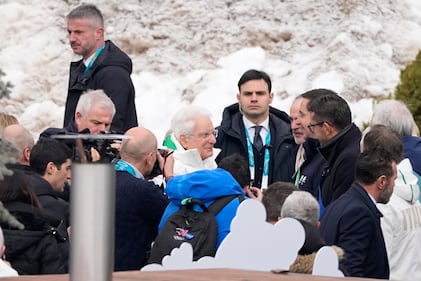 Mattarella assiste al SuperG 4