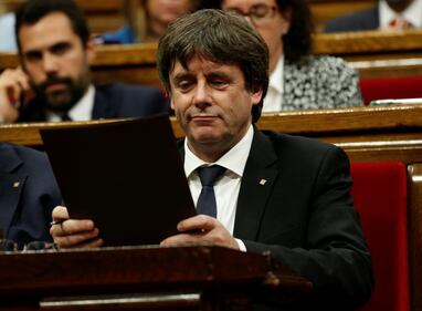 Le fasi del discorso sull'indipendenza di Puigdemont 18