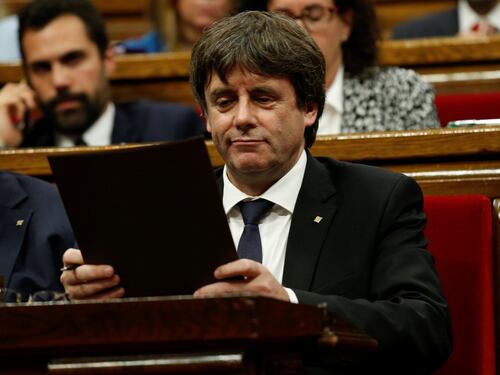 Catalogna, Puigdemont: "Nessuna garanzia per nuove elezioni"