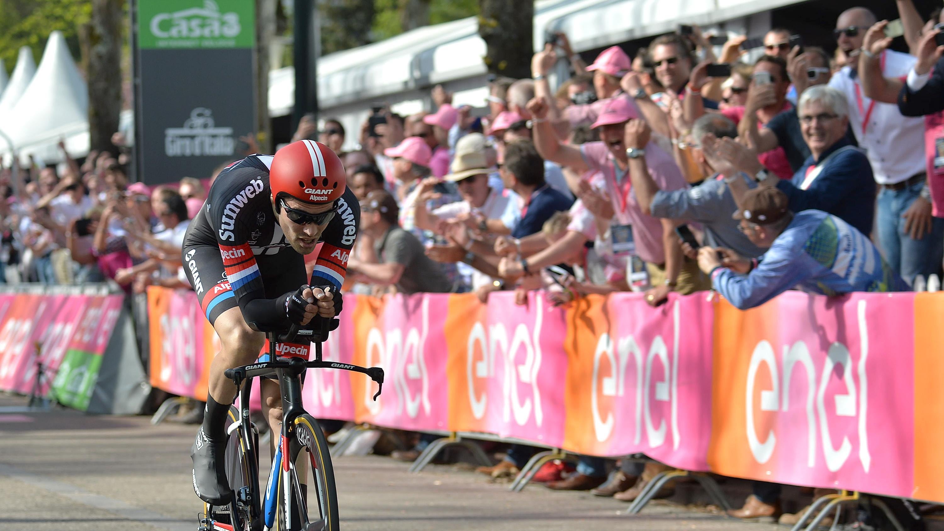 Dumoulin va fuori giri. Brambilla, impresa rosa