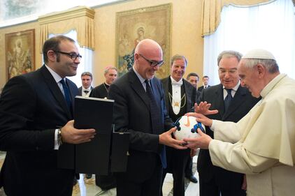 Papa Francesco riceve le squadre di Napoli e Fiorentina 5