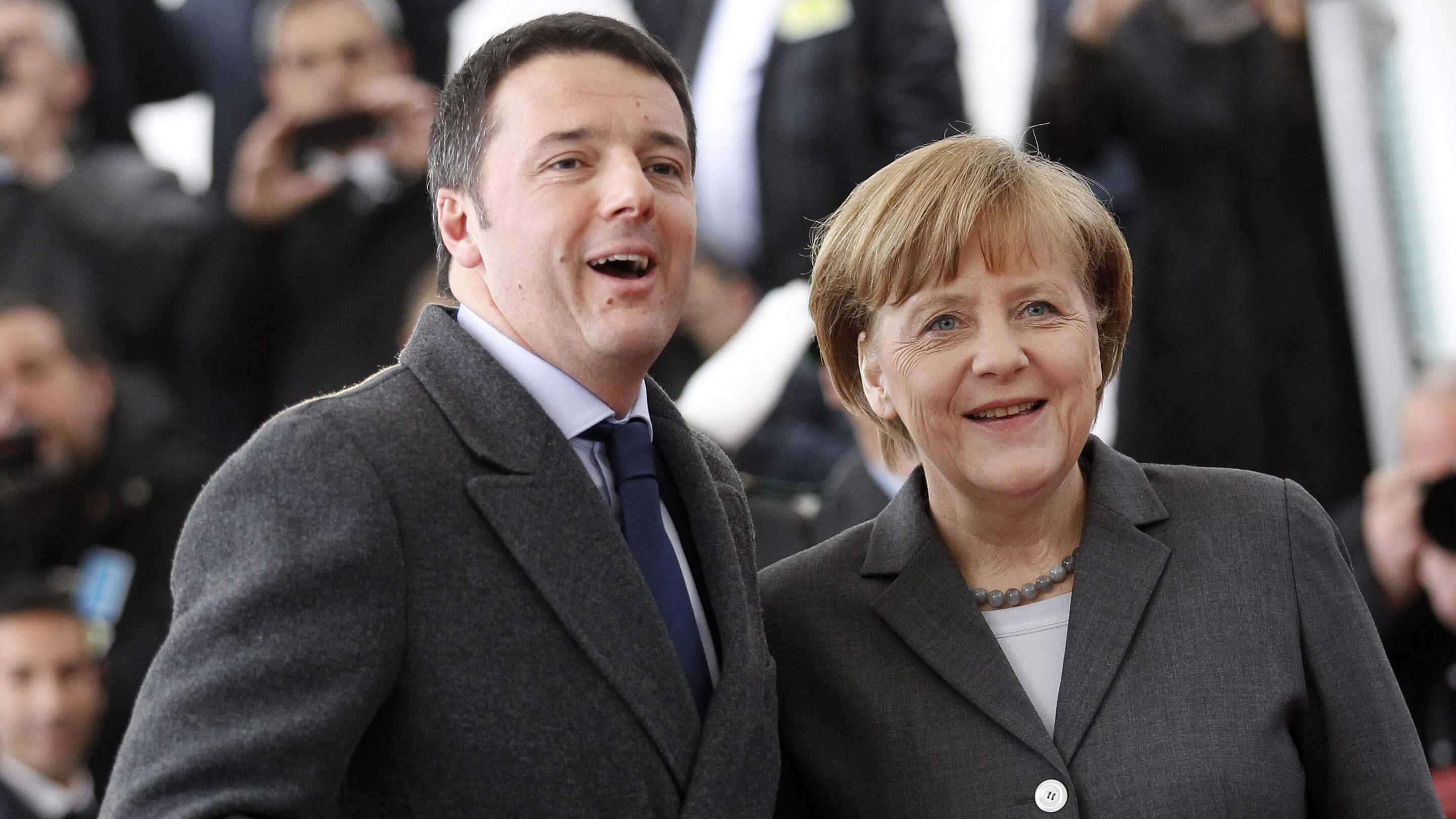 Renzi: "La Merkel è un modello"