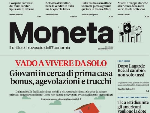 Moneta, vado a vivere da solo e cerco casa