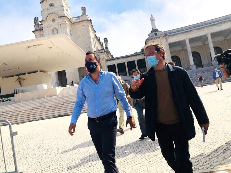 Matteo Salvini al santuario della Madonna di Fatima 1